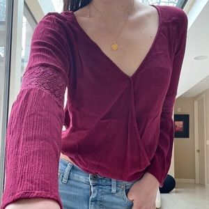 American girl eagle bell sleeve blouse